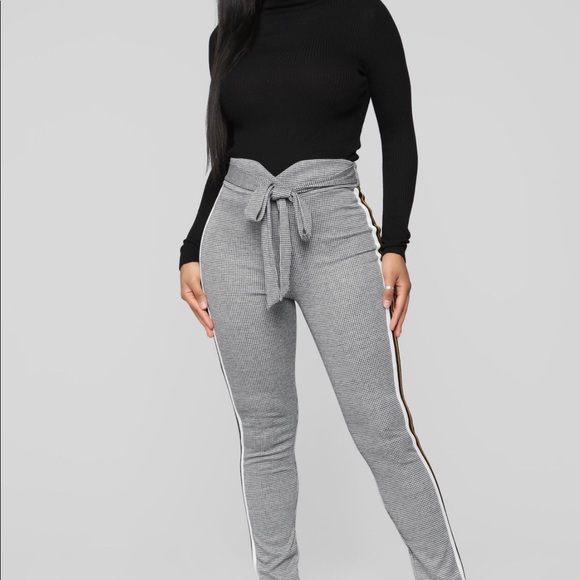 Like Clock Work Plaid Pants - Black - Picture 3 of 3